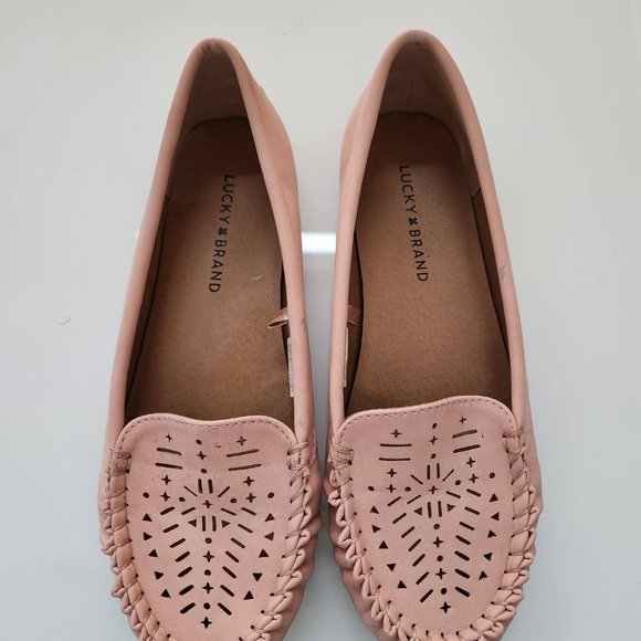 LUCKY BRAND- Leather Pink Stitch- Detail Loafer| SIZE 8 - Picture 2 of 4
